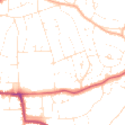 Daytime road noise heatmap for BS16 5PN