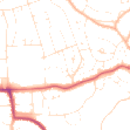 Daytime road noise heatmap for BS16 5QL