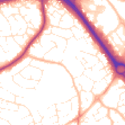 Daytime road noise heatmap for BS16 6DJ