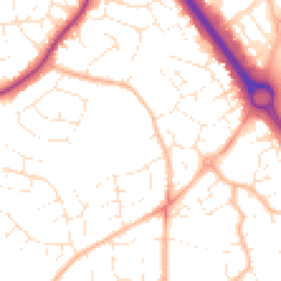 Daytime road noise heatmap for BS16 6FL