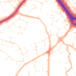 Daytime road noise heatmap for BS16 6FN