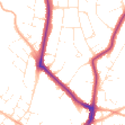 Daytime road noise heatmap for BS16 6HH