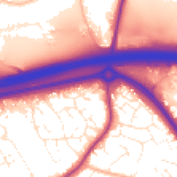 Daytime road noise heatmap for BS16 6RN
