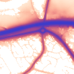 Daytime road noise heatmap for BS16 6RW