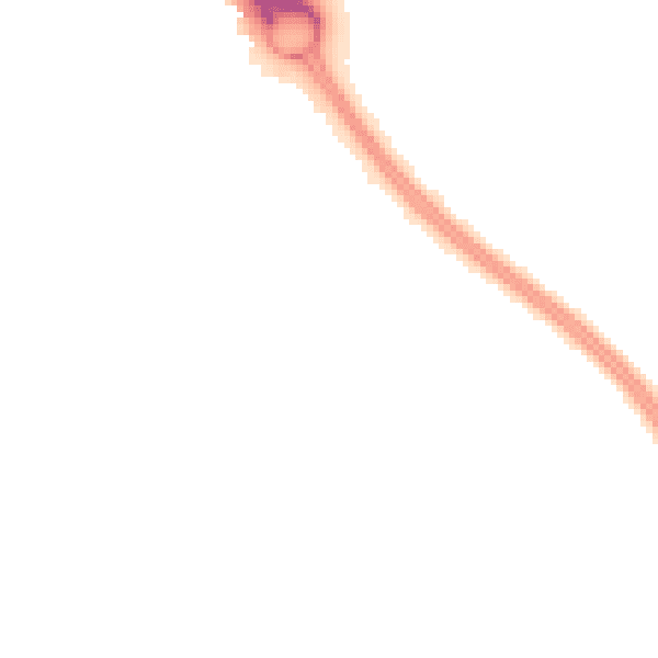 Night-time road noise heatmap for BS16 7AW