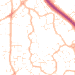 Daytime road noise heatmap for BS16 7BZ