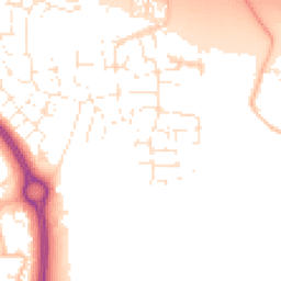 Daytime road noise heatmap for BS16 7NX