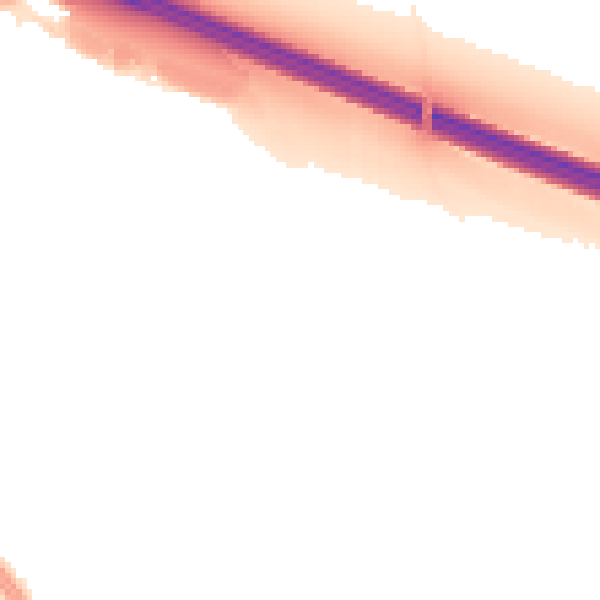 Night-time road noise heatmap for BS16 7PQ