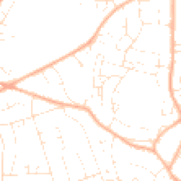 Daytime road noise heatmap for BS16 9EB