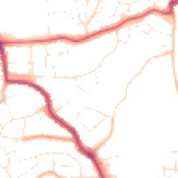 Daytime road noise heatmap for BS16 9JU