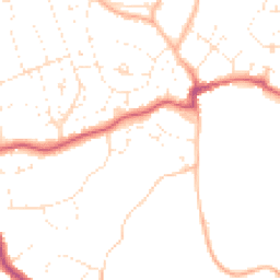 Daytime road noise heatmap for BS16 9JW
