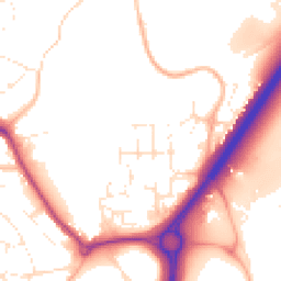 Daytime road noise heatmap for BS16 9QS