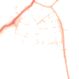 Daytime road noise heatmap for BS16 9SU