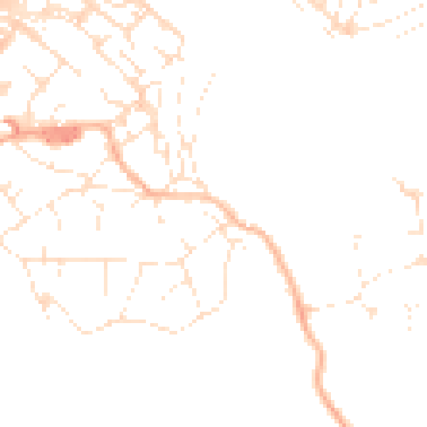 Daytime road noise heatmap for BS20 0AF