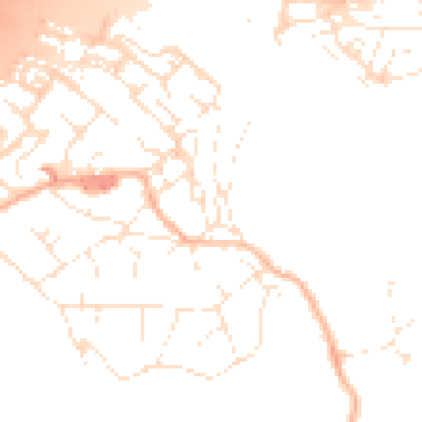 Daytime road noise heatmap for BS20 0AH