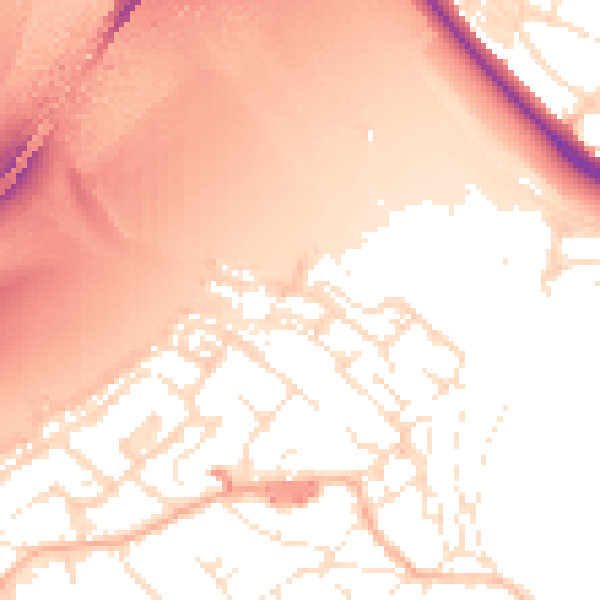 Daytime road noise heatmap for BS20 0BB