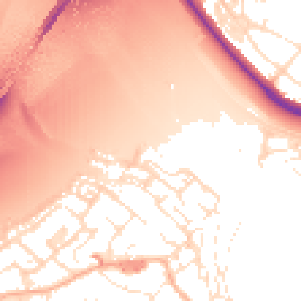 Daytime road noise heatmap for BS20 0BP