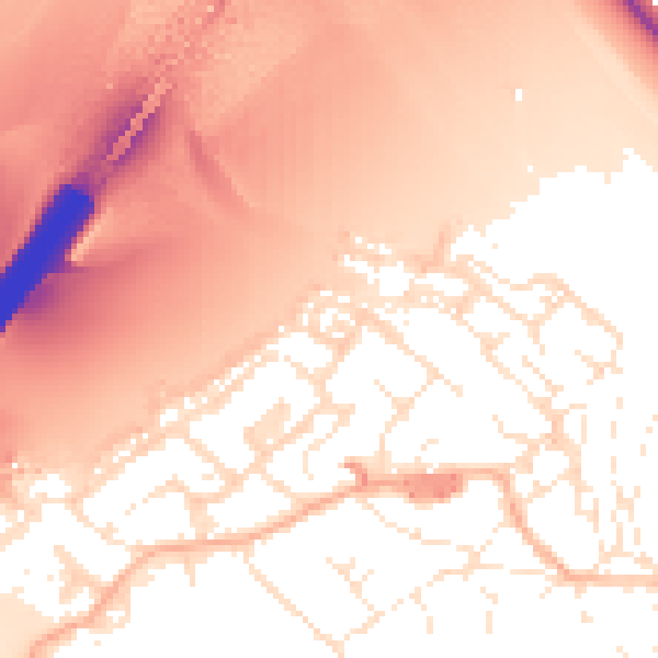 Daytime road noise heatmap for BS20 0DF