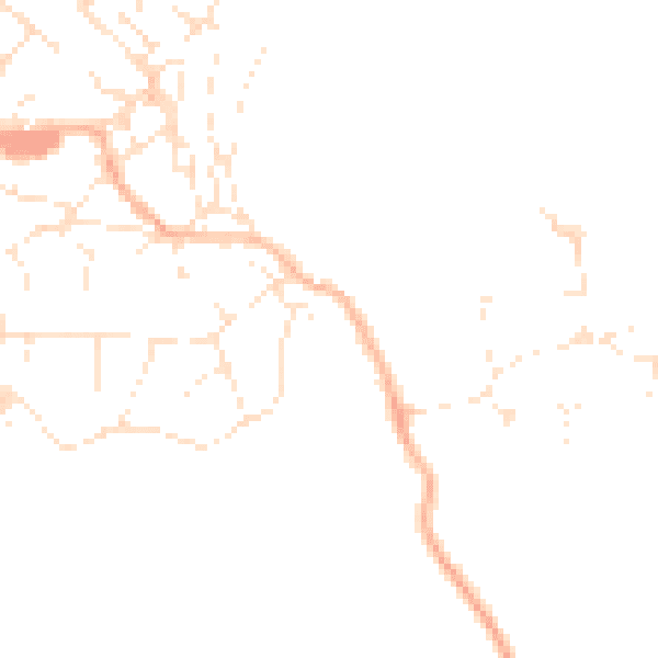 Daytime road noise heatmap for BS20 0DJ