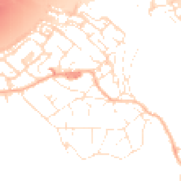 Daytime road noise heatmap for BS20 0DP