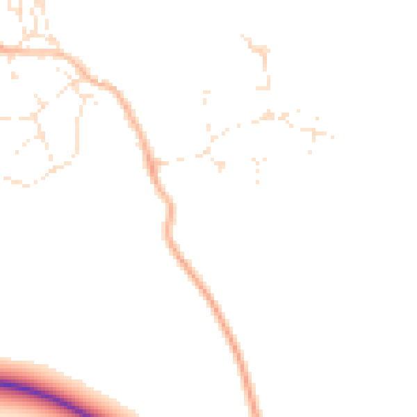 Daytime road noise heatmap for BS20 0HD