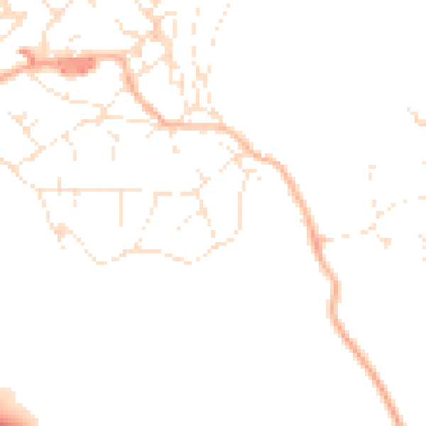 Daytime road noise heatmap for BS20 0JY