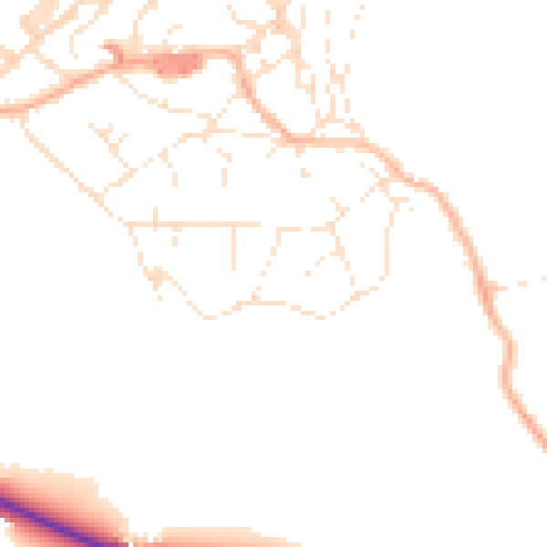 Daytime road noise heatmap for BS20 0LF