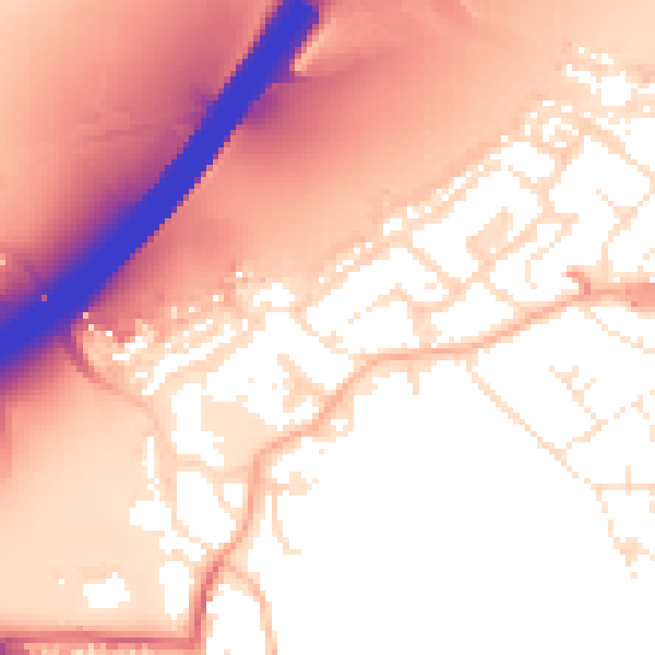 Daytime road noise heatmap for BS20 0LU