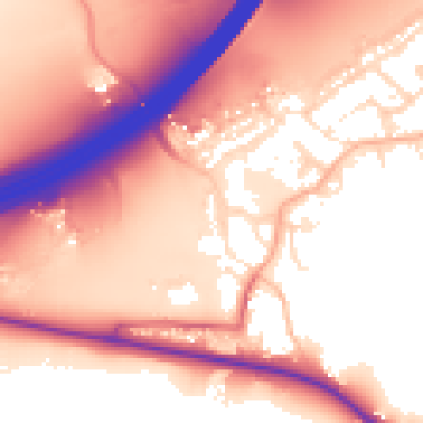 Daytime road noise heatmap for BS20 0PH