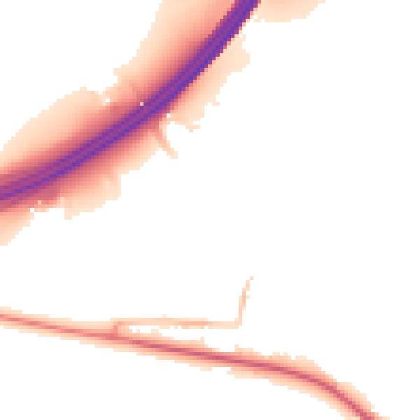 Night-time road noise heatmap for BS20 0PH