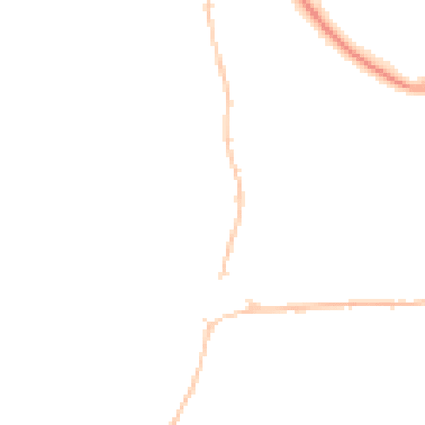 Night-time road noise heatmap for BS20 6BN