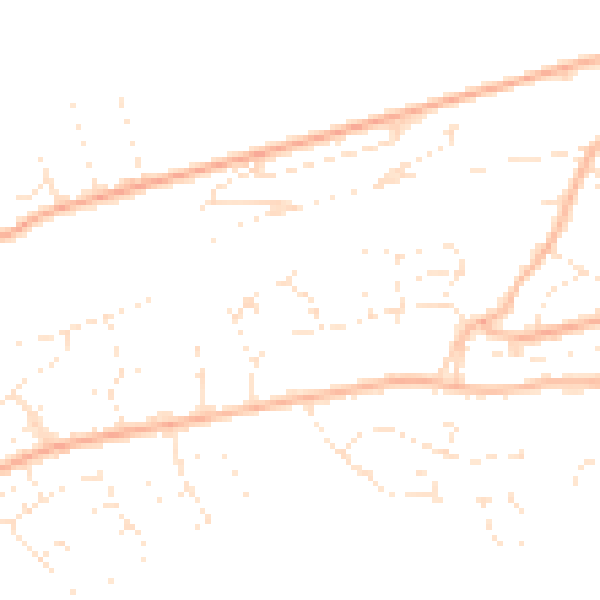 Daytime road noise heatmap for BS20 6DJ