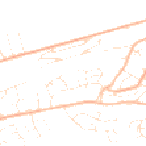 Daytime road noise heatmap for BS20 6DN