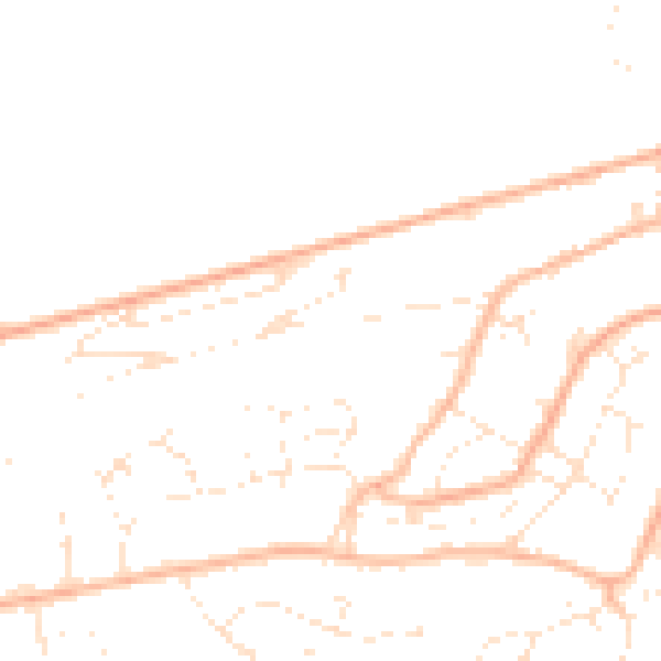 Daytime road noise heatmap for BS20 6LB