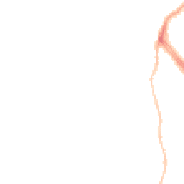 Night-time road noise heatmap for BS20 6NE