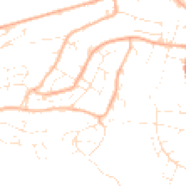 Daytime road noise heatmap for BS20 6NN
