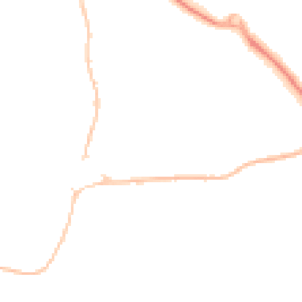 Night-time road noise heatmap for BS20 6QF