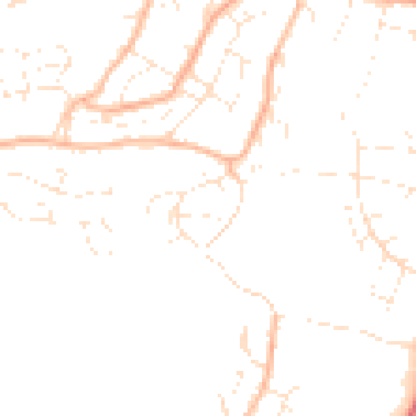 Daytime road noise heatmap for BS20 6SU