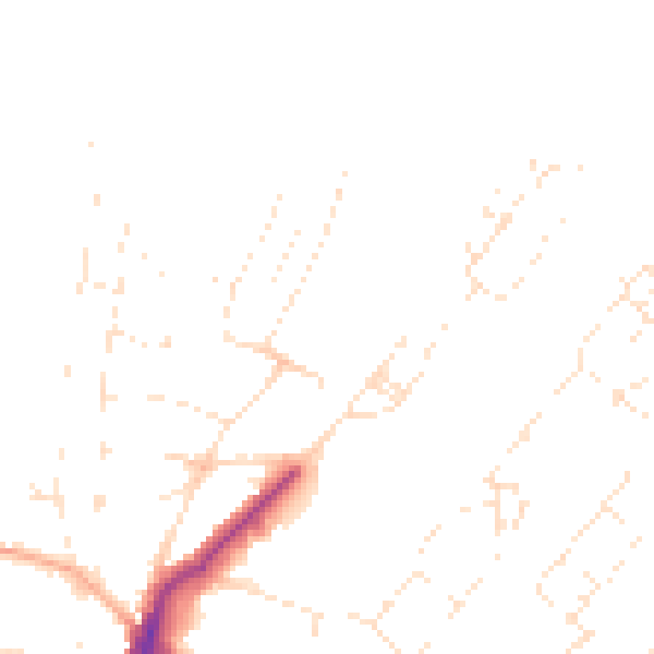 Daytime road noise heatmap for BS20 7BG