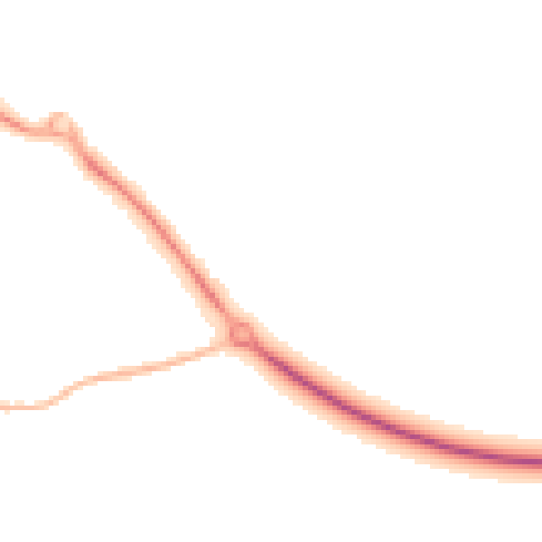 Night-time road noise heatmap for BS20 7FF