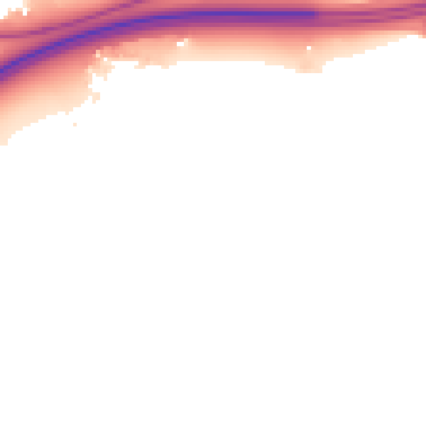 Night-time road noise heatmap for BS20 7TZ