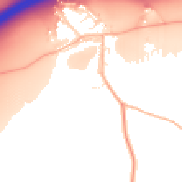 Daytime road noise heatmap for BS20 7UB