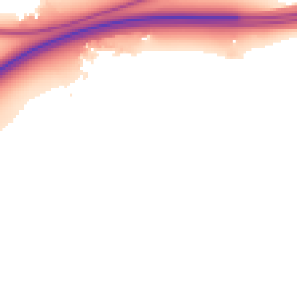 Night-time road noise heatmap for BS20 7UD