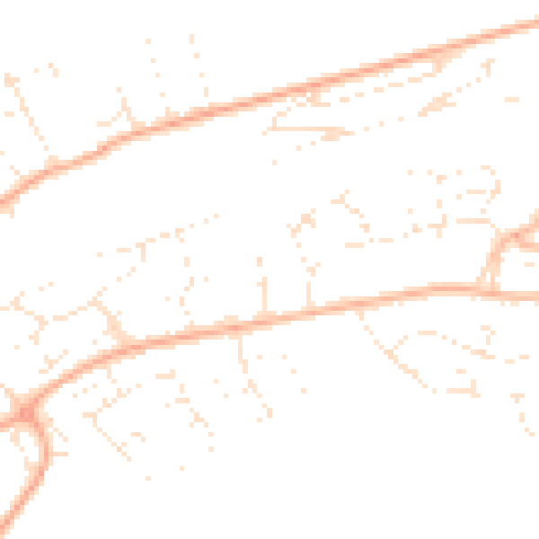 Daytime road noise heatmap for BS20 8BJ