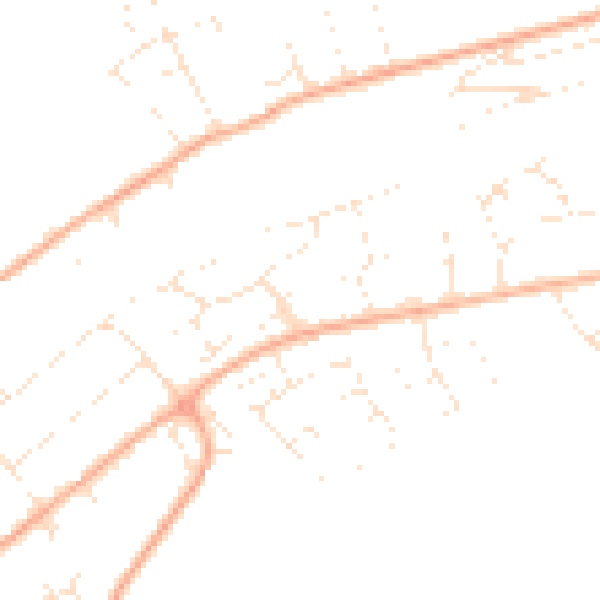 Daytime road noise heatmap for BS20 8BX