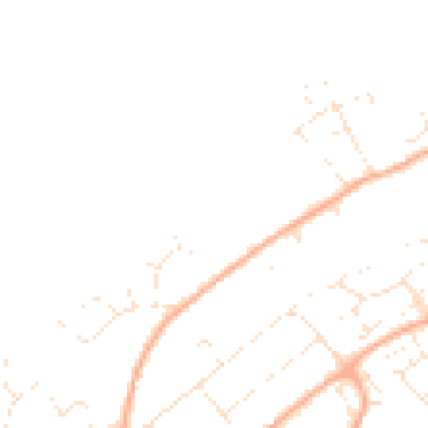 Daytime road noise heatmap for BS20 8GA