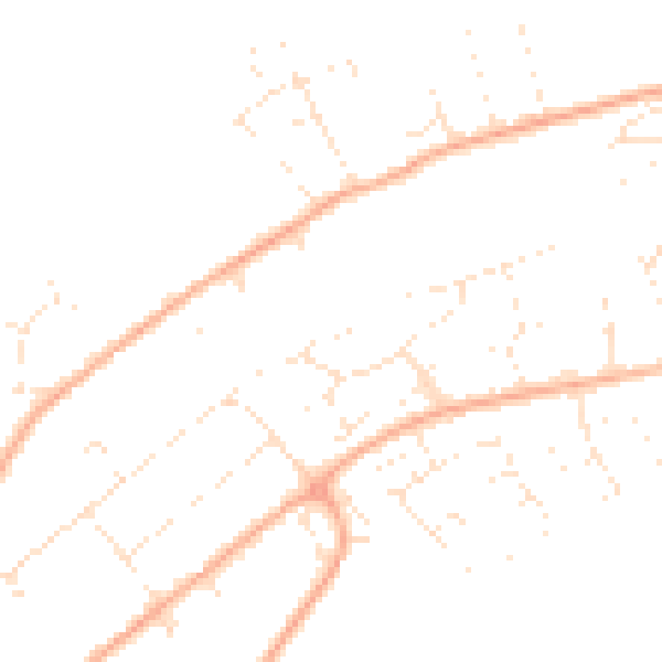 Daytime road noise heatmap for BS20 8HQ