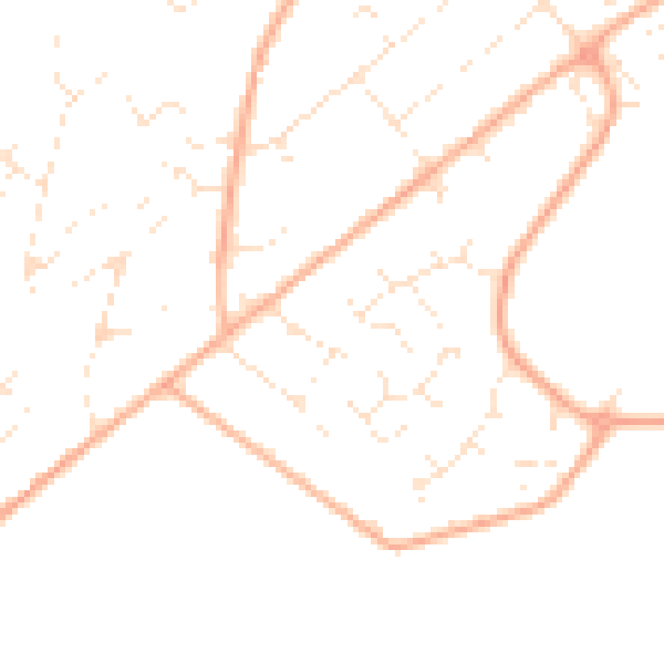 Daytime road noise heatmap for BS20 8JA
