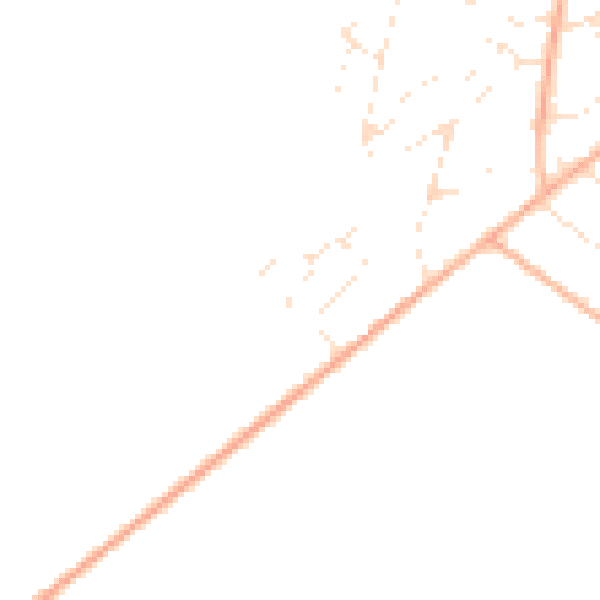 Daytime road noise heatmap for BS20 8NB