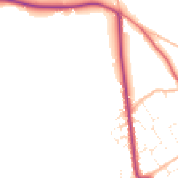 Daytime road noise heatmap for BS27 3GF